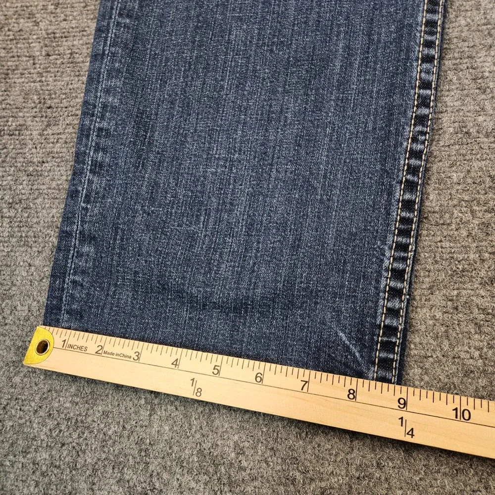 BKE Tyler Straight Leg Jeans Mens 38R Medium Wash Blue Denim BMC23001R